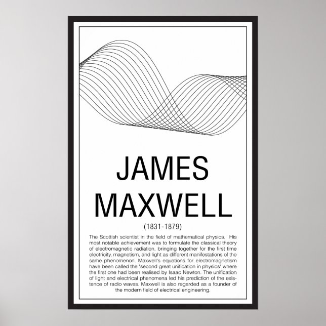 Poster James Maxwell (Frente)