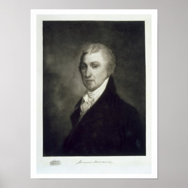 Pôster James Monroe, 5 dos Estados Unidos (Frente)