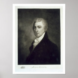 Pôster James Monroe, 5a Presidente dos Estados Unidos o