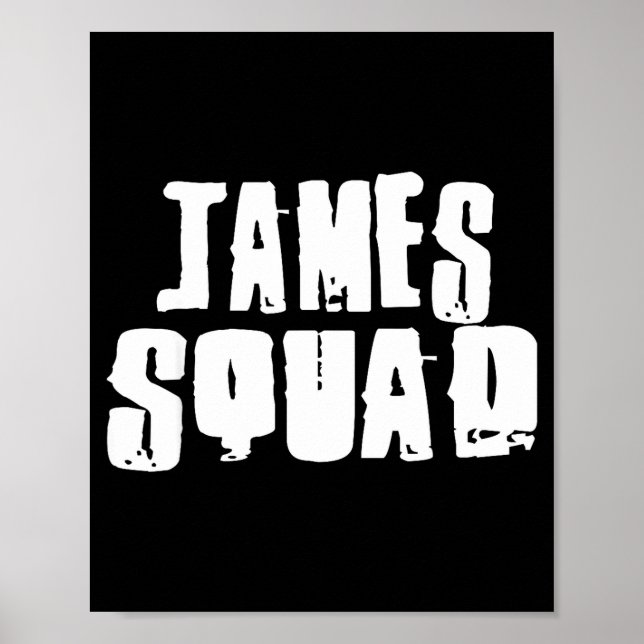 Poster James Squad Name Funny James  (Frente)