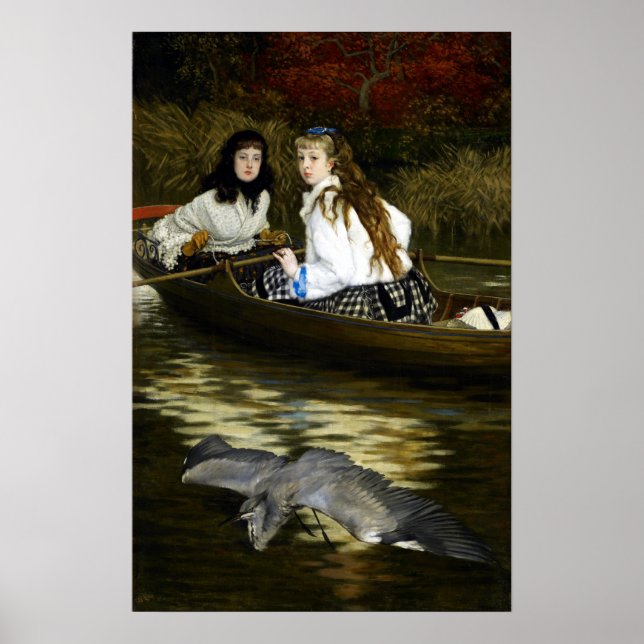 Poster James Tissot No Tâmisa, Um Herão (Frente)