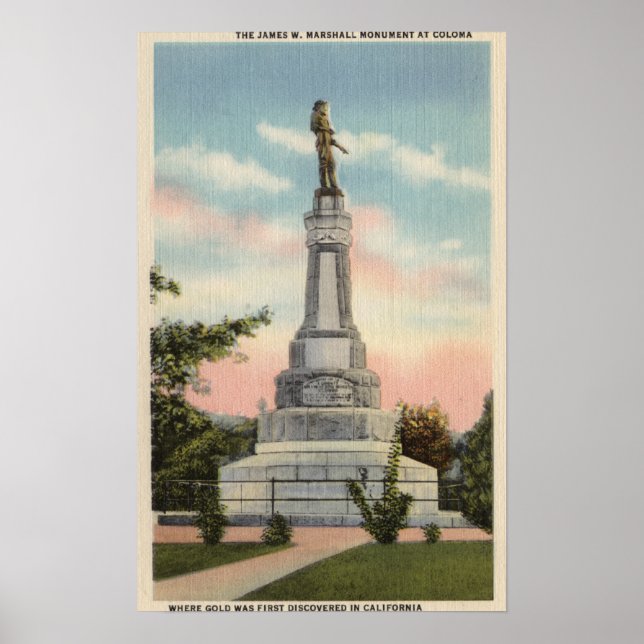 Poster James W. Marshall Monument View # 1 (Frente)