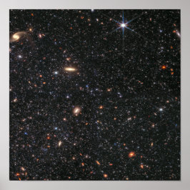 Poster James Webb Telescope Dwarf Galaxy