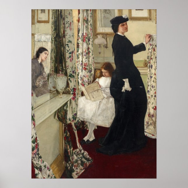 Poster James Whistler - A Sala de Música (Frente)