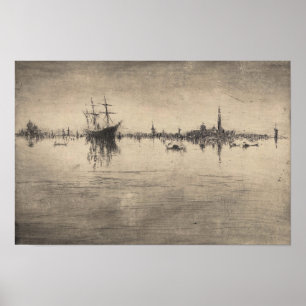 Poster James Whistler - Noturne, de Veneza