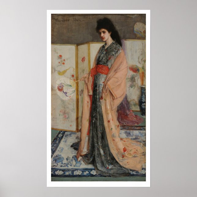Pôster James Whistler-Princess da Terra de Porcelana (Frente)