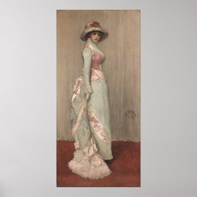 Poster James Whistler - Retrato de Lady Meux (Frente)