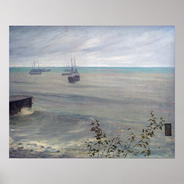 Poster James Whistler - Sinfonia em Cinza e Verde (Frente)