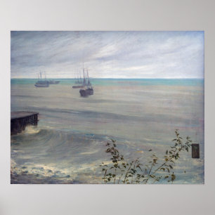 Poster James Whistler - Sinfonia em Cinzas e Verde