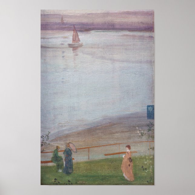 Poster James Whistler - Variações em Violeta e Verde (Frente)