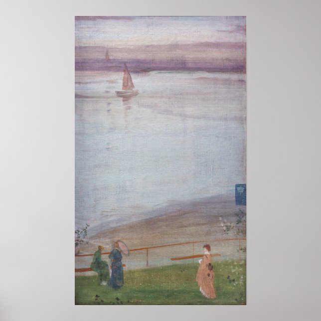 Poster James Whistler - Variações em Violeta e Verde (Frente)
