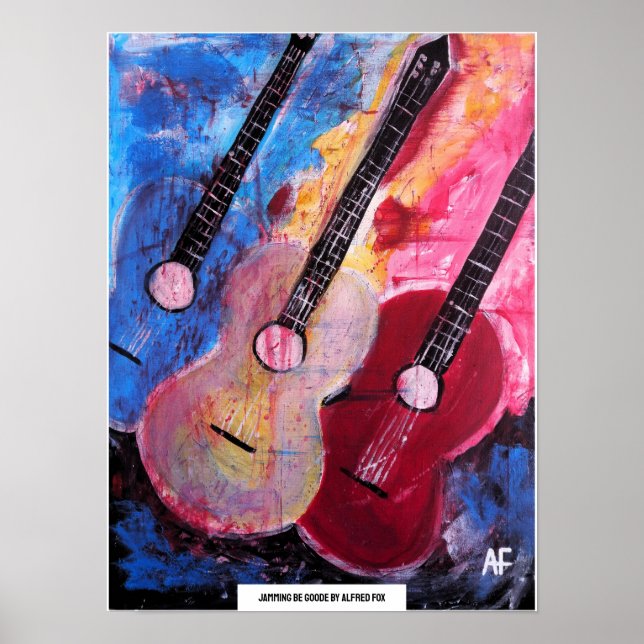Poster Jamming be Goode Pintura por Alfred Fox (Frente)