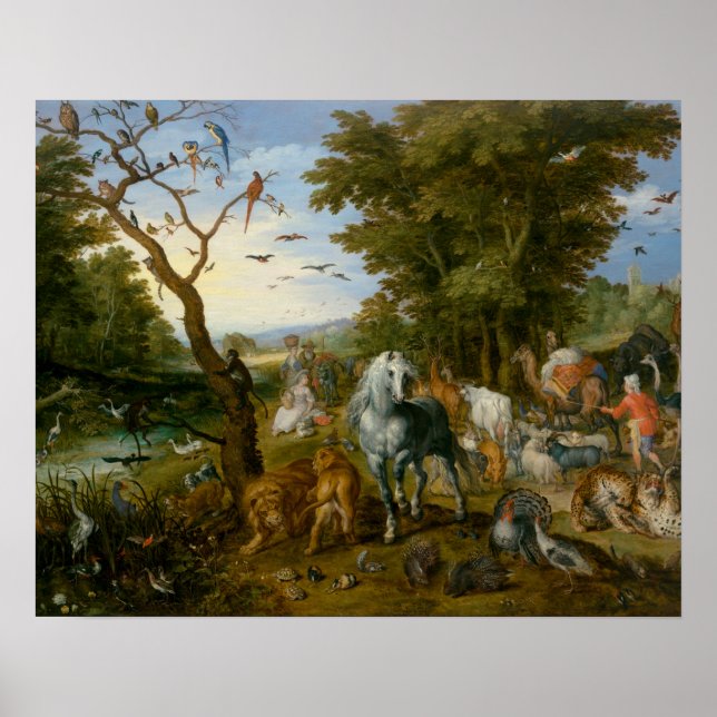 Poster Jan Brueghel, o Velho - A Entrada dos Animais (Frente)