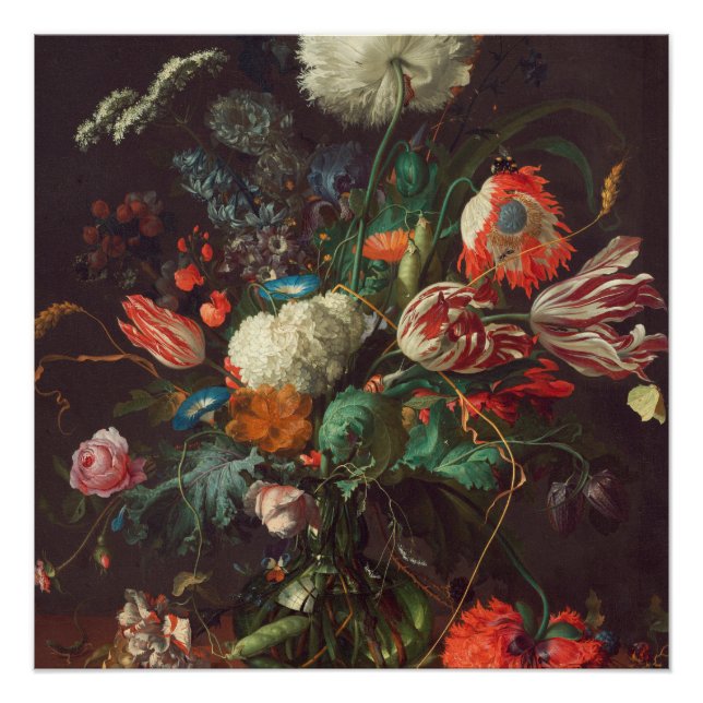 Pôster Jan Davidsz De Heem - Vase Das Flores (Frente)