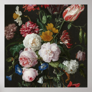 Poster Jan Davidsz. De Heem - Vida Estática Com Flores