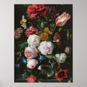 Poster Jan Davidsz. De Heem - Vida Estática Com Flores