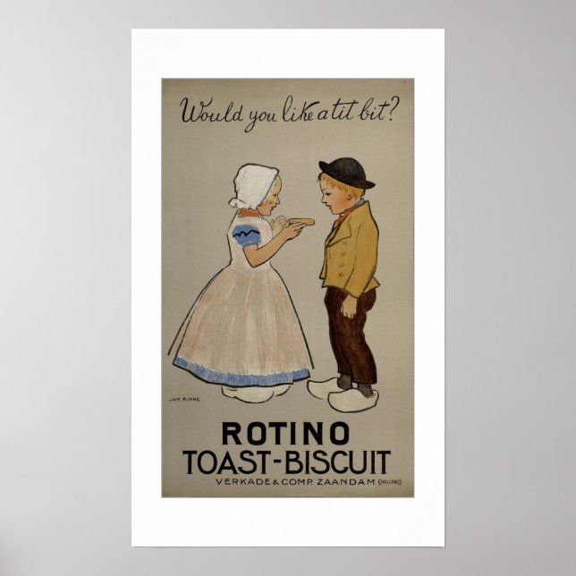 Poster Jan Rinke ~ Toast-biscoito de Rotino (Frente)