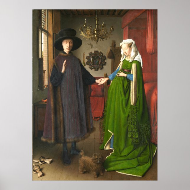 Pôster Jan van Eyck Arnolfini - Retrato (Frente)
