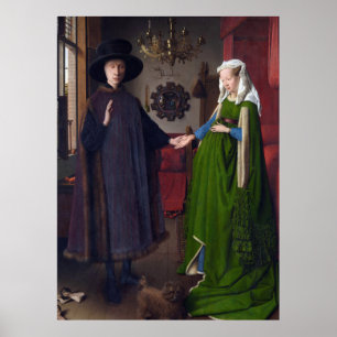 Pôster JAN VAN EYCK - retrato 1434 de Arnolfini
