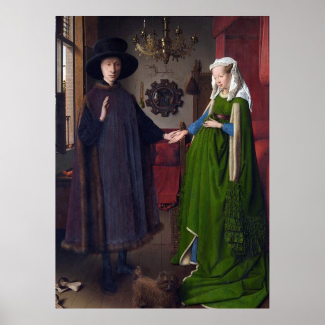 Pôster JAN VAN EYCK - Retrato de Arnolfini 1434 (Frente)
