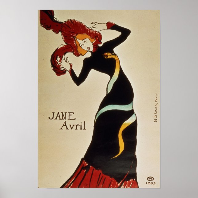 Pôster Jane Avril 1899 (Frente)