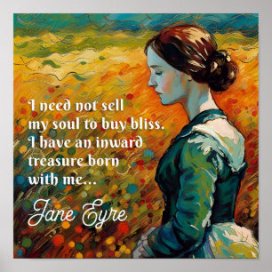 Poster Jane Eyre Cita Estilo Monet