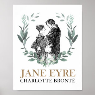 Poster Jane Eyre e Edward Rochester com Wreath