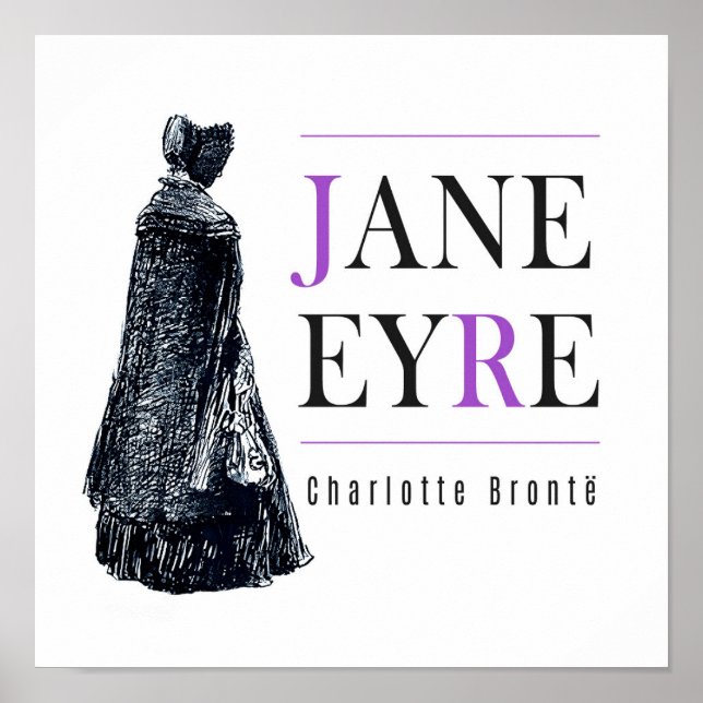 Poster Jane Eyre em Cabo e Bonnet (Frente)