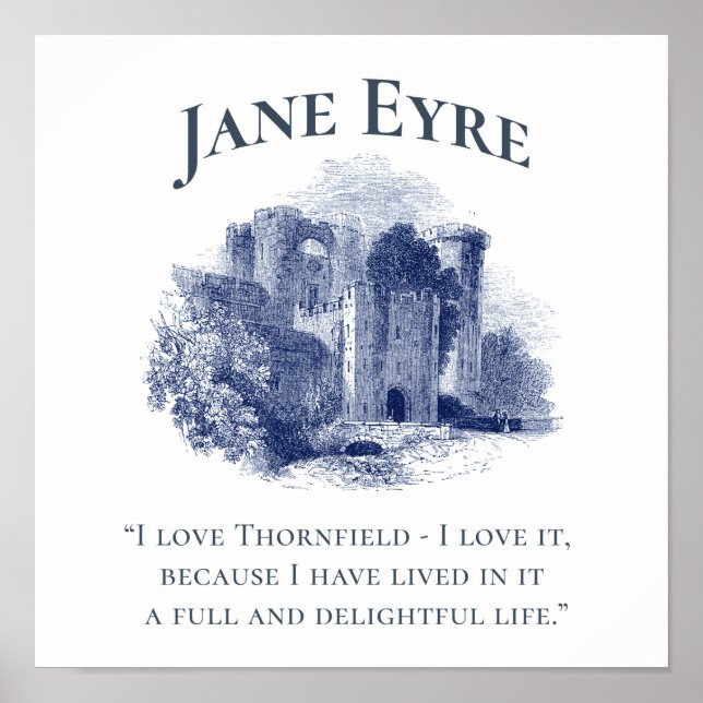 Poster Jane Eyre - I Love Thornfield - Castle Square (Frente)