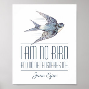 Poster Jane Eyre - Não Sou Pássaro - Engorda Voadora