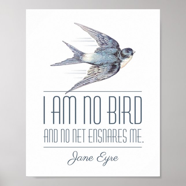 Poster Jane Eyre - Não Sou Pássaro - Engorda Voadora (Frente)