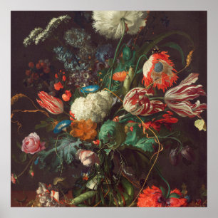 Poster Janeiro Davidsz De Heem - vaso das flores