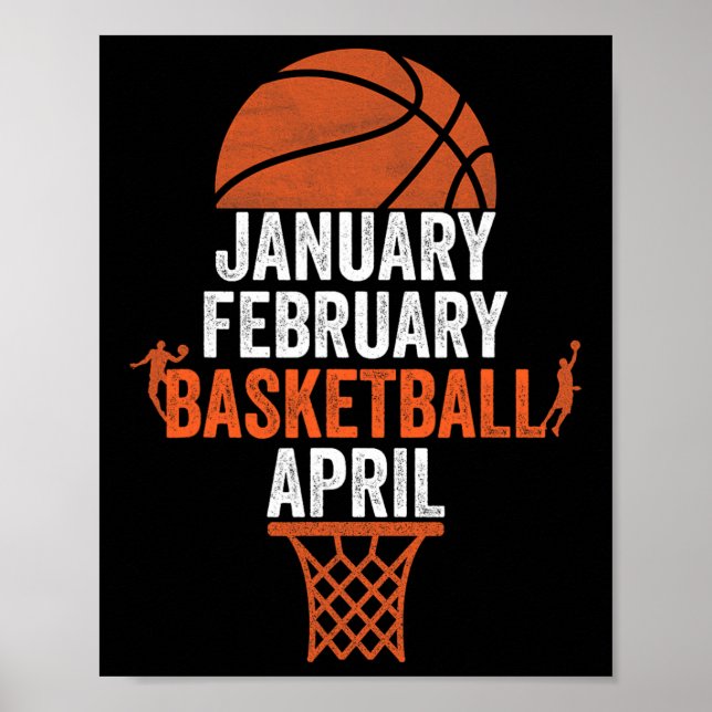 Poster Janeiro Fevereiro De Basquetebol April College Mar (Frente)