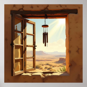 Poster Janela Aberta no Deserto