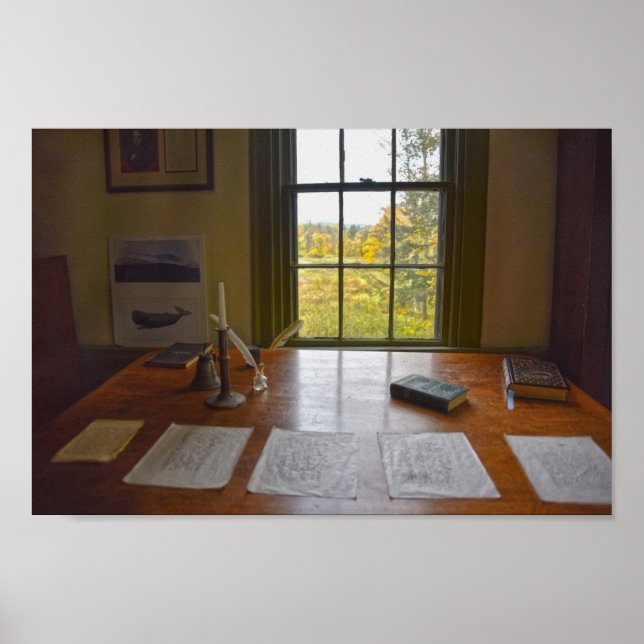Poster Janela de Herman Melville, Massachusetts (Frente)