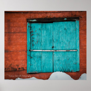 Poster Janela de turquesa