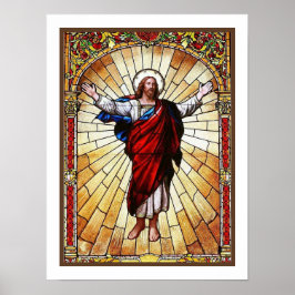 Poster Janela de Vidro cristo