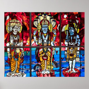 Pôster Janela de vidro do Trinity Stainity