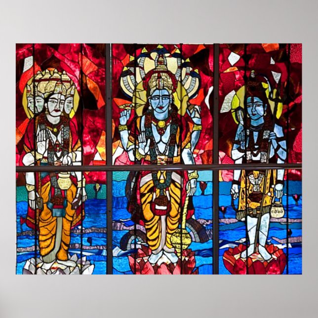 Pôster Janela de vidro do Trinity Stainity (Frente)