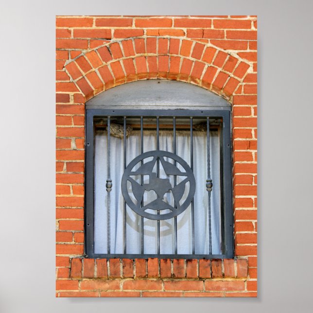 Poster Janela do Texas Star 5 x 7 polegadas (Frente)