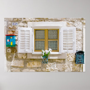 Poster Janela doce com obturadores