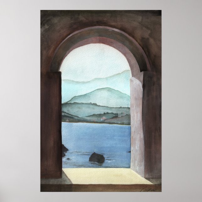 Pôster Janela Em Creta (Frente)