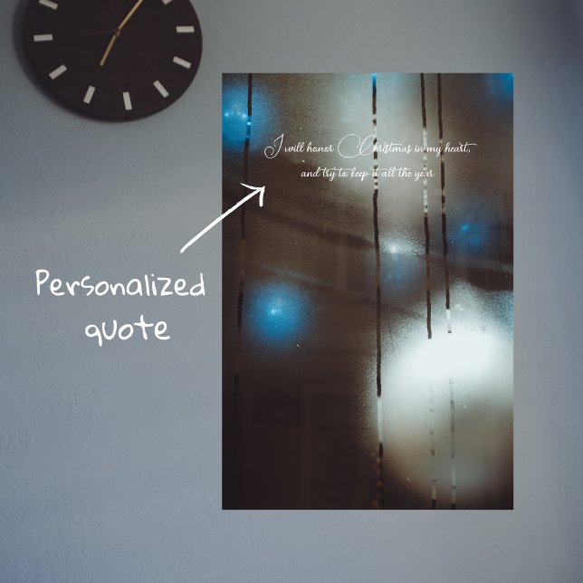 Poster Janela Escura Misturada e Vapor com Balas de Natal (Criador carregado)