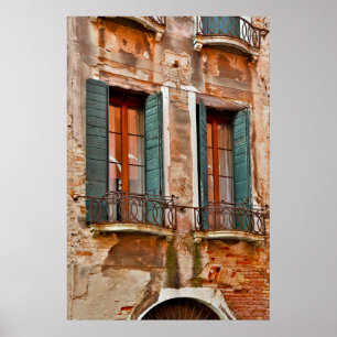 Pôster Janela Na Construção De Veneza