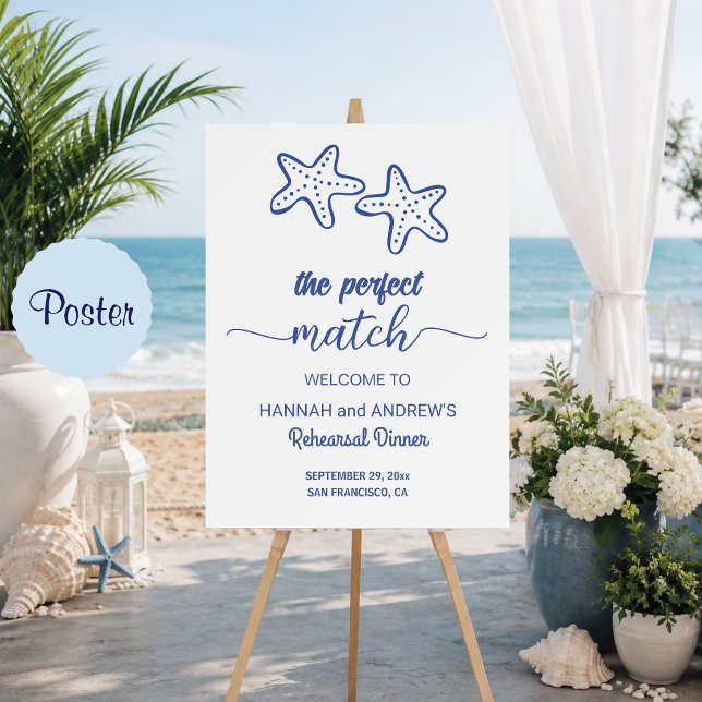 Poster Jantar de Ensaios da Estrela do Casamento Perfeito (Criador carregado)