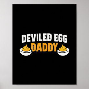 Poster Jantar Retrô Você Sabe Por Que Estou Aqui Ovo Diab