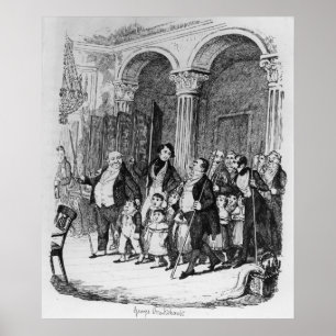 Poster Jantas, ilustração de 'Sketches by Boz'