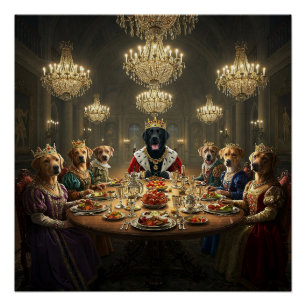 Pôster Janto Antropomórfico de Royalty para Cachorros