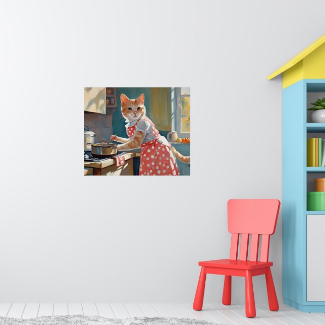 Poster Janto de cozinhar da dona de casa (Berçário 1)