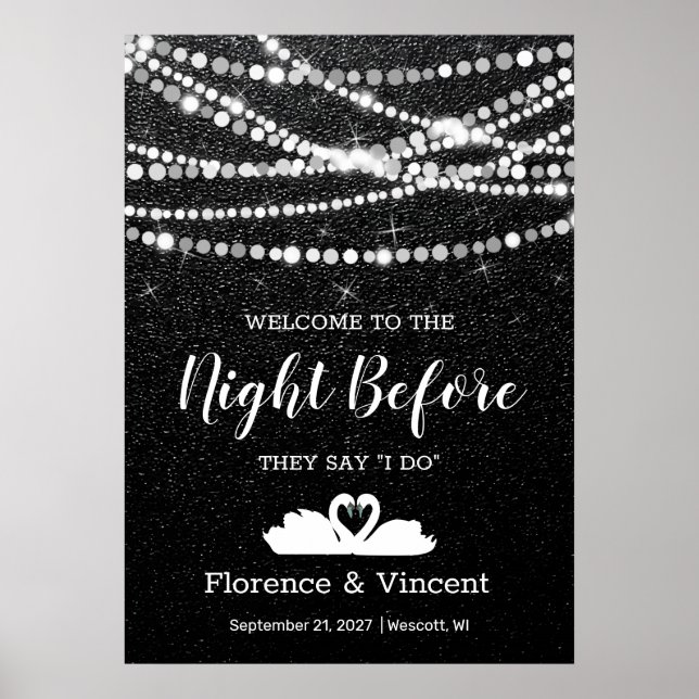 Poster Janto de ensaio bem-vindo à noite antes do Posta (Frente)